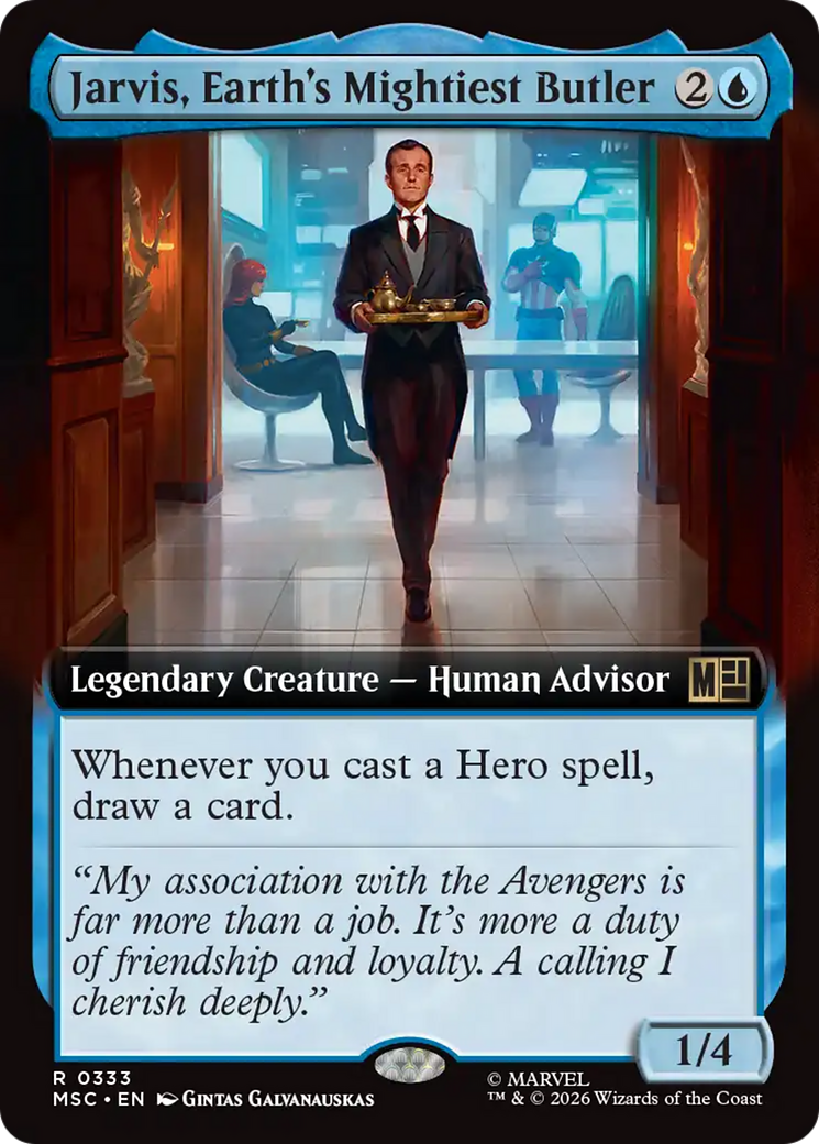 Jarvis, Earth's Mightiest Butler (Extended Art) [Marvel Super Heroes Commander] | Total Play