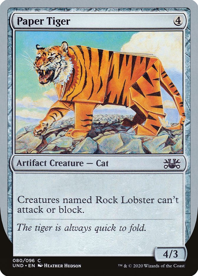 Paper Tiger [Unsanctioned] | Total Play