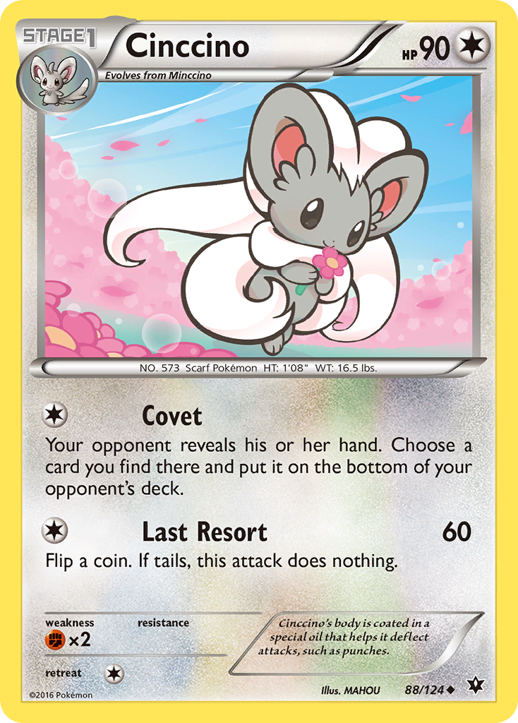 Cinccino (88/124) [XY: Fates Collide] | Total Play