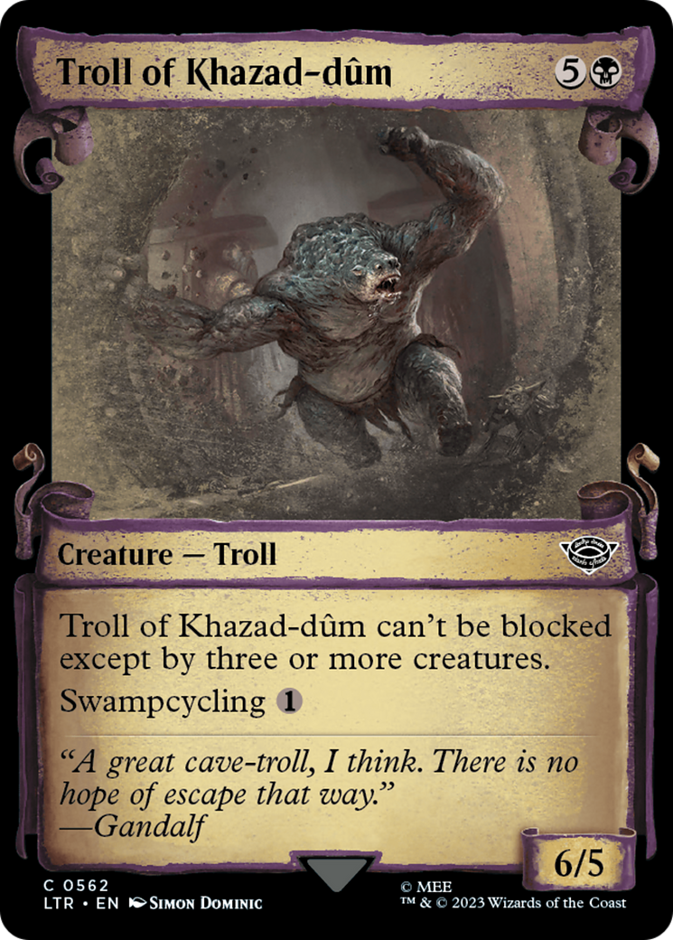 Troll of Khazad-dum [The Lord of the Rings: Tales of Middle-Earth Showcase Scrolls] | Total Play