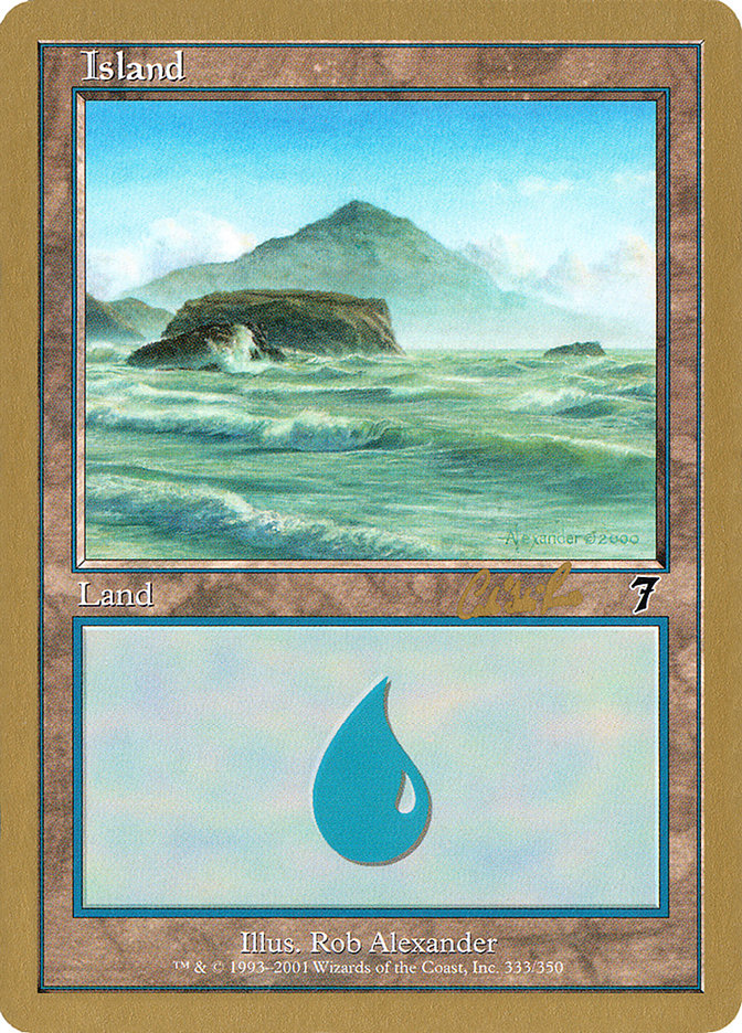 Island (cr333) (Carlos Romao) [World Championship Decks 2002] | Total Play