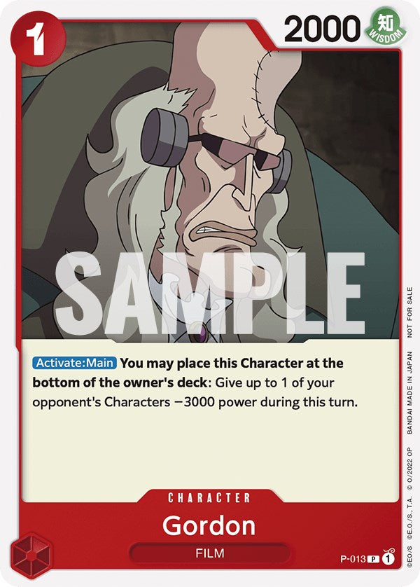 Gordon (One Piece Film Red) [One Piece Promotion Cards] | Total Play