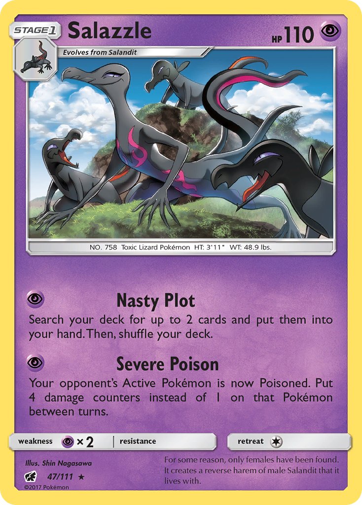 Salazzle (47/111) (Theme Deck Exclusive) [Sun & Moon: Crimson Invasion] | Total Play