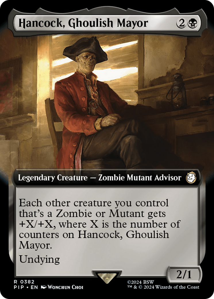 Hancock, Ghoulish Mayor (Extended Art) [Fallout] | Total Play