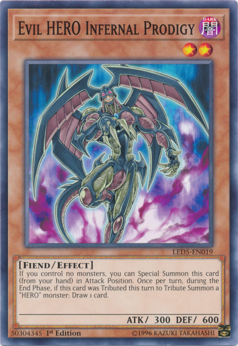 Evil Hero Infernal Prodigy [LED5-EN019] Common | Total Play