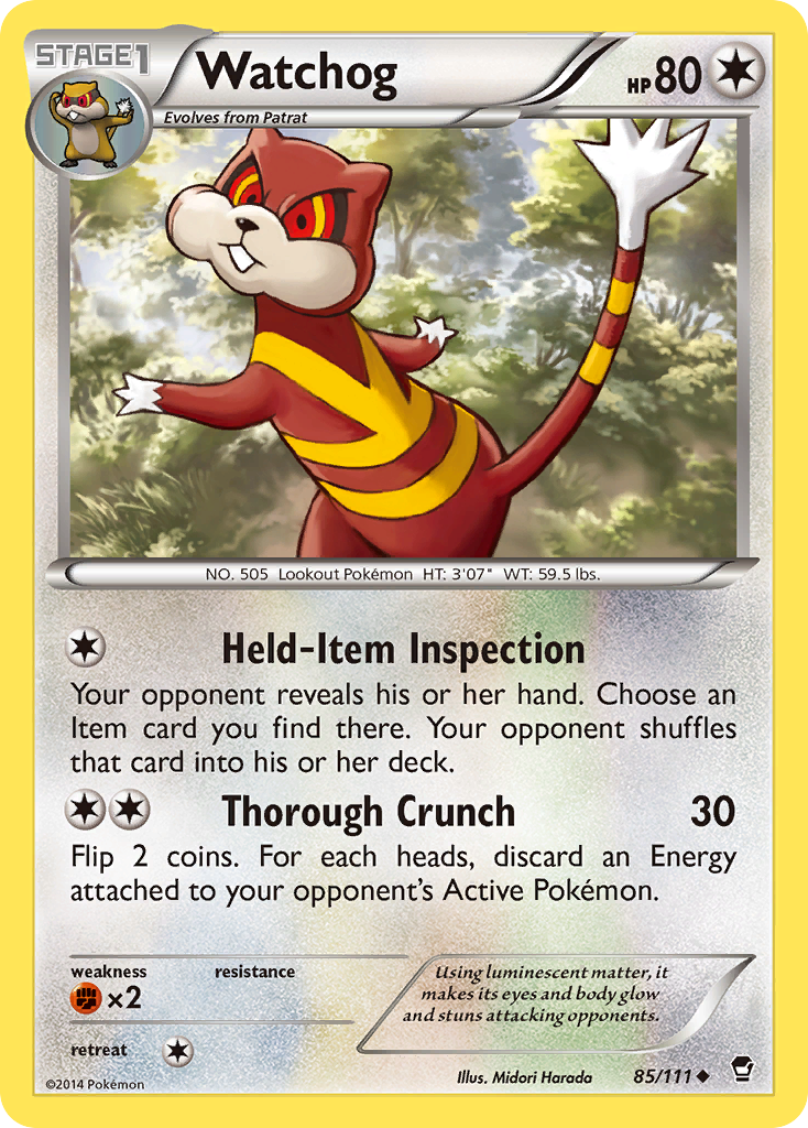 Watchog (85/111) [XY: Furious Fists] | Total Play