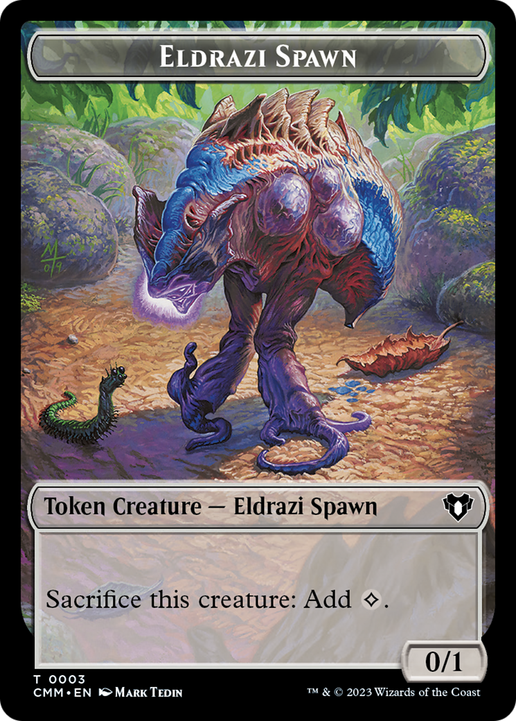 Eldrazi Spawn // Satyr Double-Sided Token [Commander Masters Tokens] | Total Play