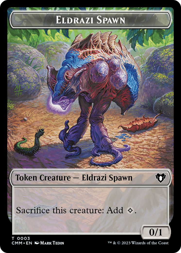 Eldrazi Spawn // Construct (0042) Double-Sided Token [Commander Masters Tokens] | Total Play