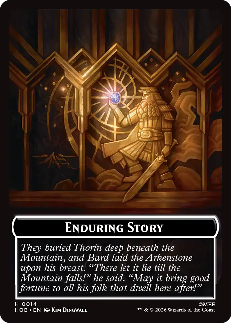On an Adventure // Enduring Story Double Sided Token [The Hobbit Tokens] | Total Play
