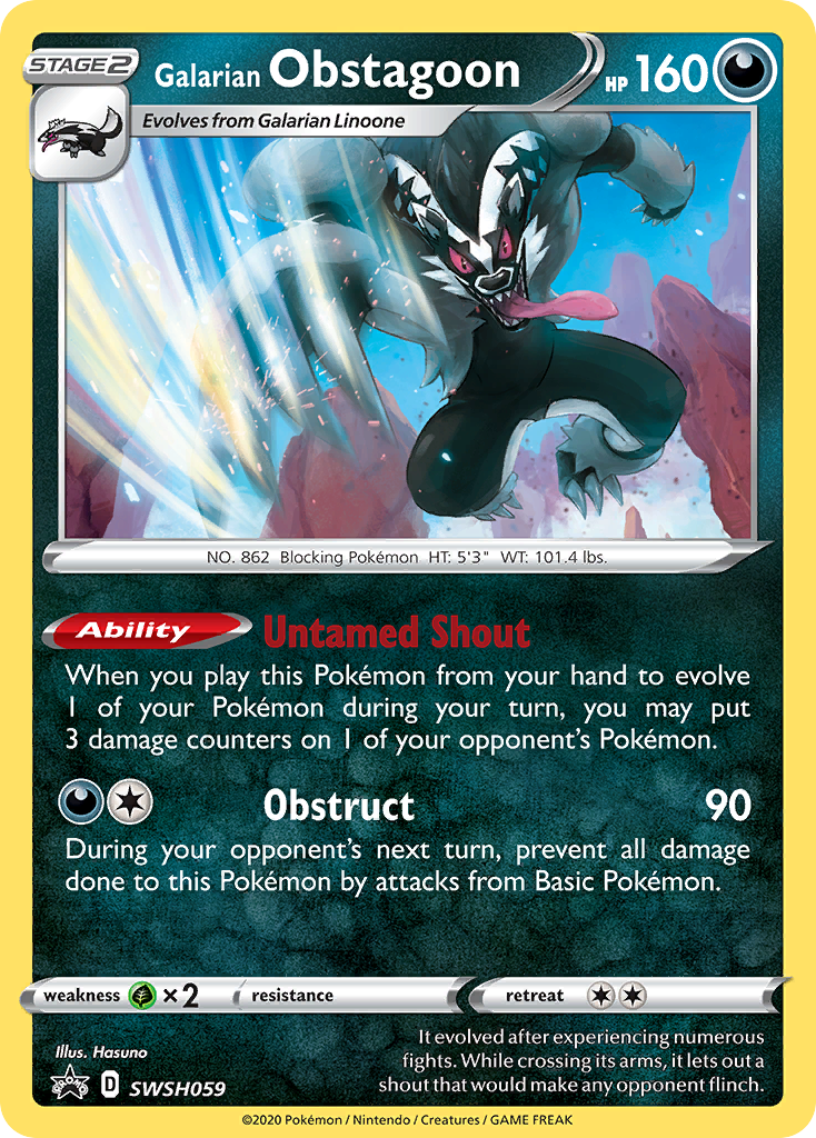Galarian Obstagoon (SWSH059) [Sword & Shield: Black Star Promos] | Total Play