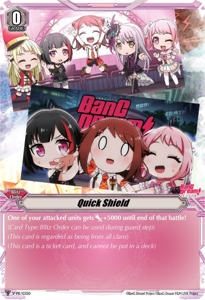 Quick Shield (BanG Dream!) (V-PR/0350) [V Promo Cards] | Total Play