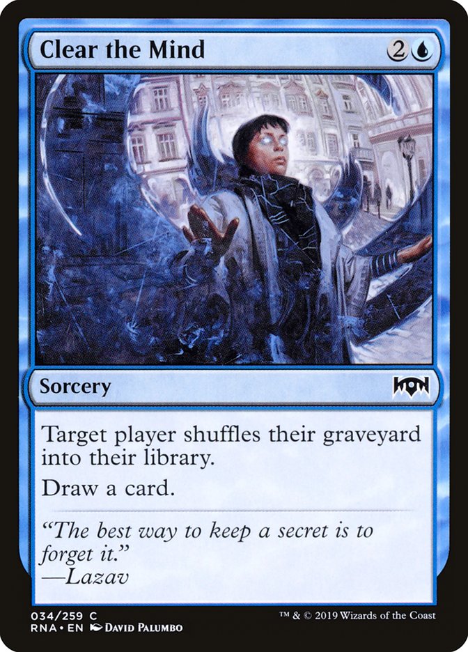 Clear the Mind [Ravnica Allegiance] | Total Play