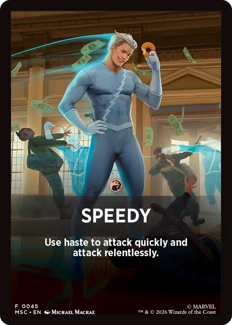 Speedy Theme Card [Marvel Super Heroes Commander] | Total Play