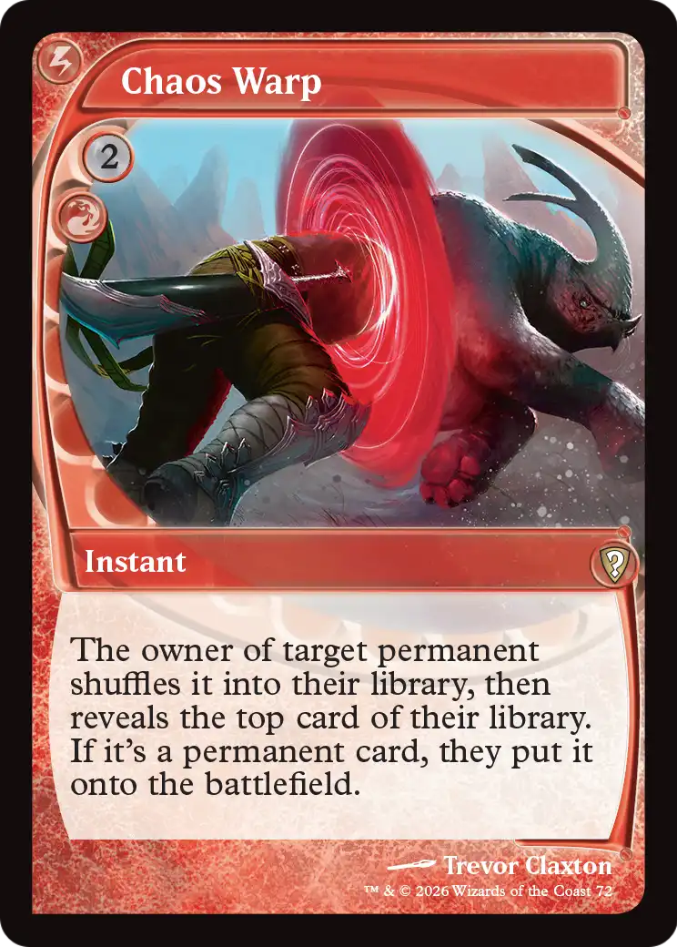 Chaos Warp (Future Sight) [Mystery Booster: Commander Edition] | Total Play
