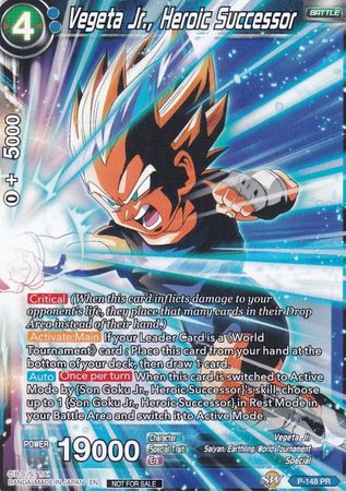 Vegeta Jr., Heroic Successor (Power Booster) (P-148) [Promotion Cards] | Total Play