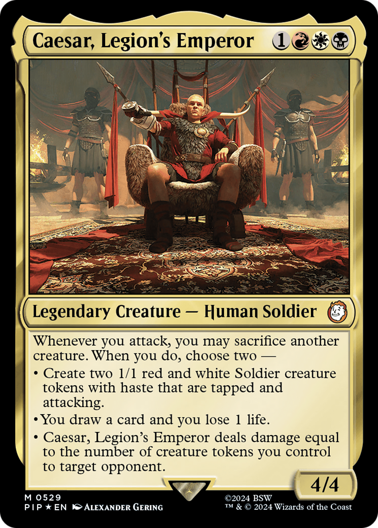 Caesar, Legion's Emperor (Surge Foil) [Fallout] | Total Play