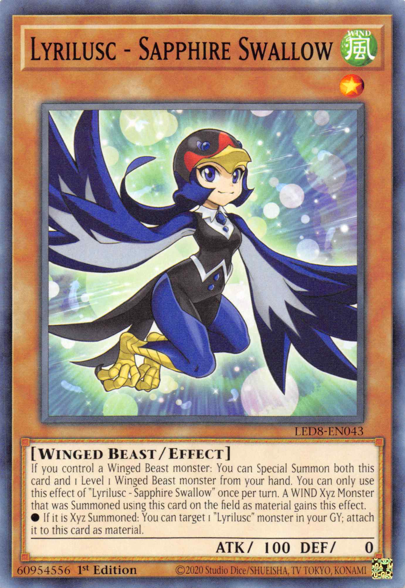 Lyrilusc - Sapphire Swallow [LED8-EN043] Common | Total Play