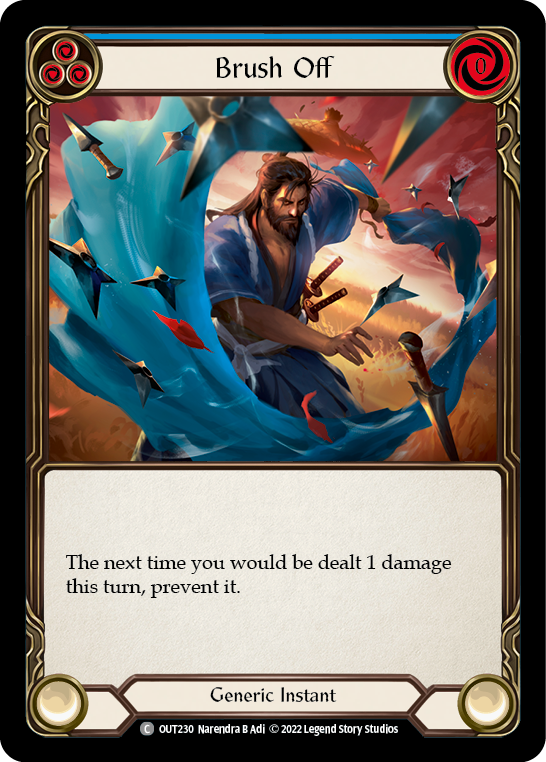 Brush Off (Blue) [OUT230] (Outsiders)  Rainbow Foil | Total Play