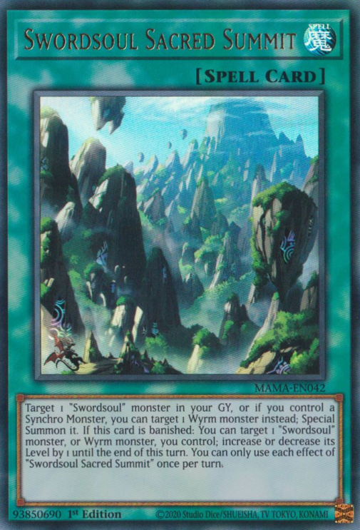 Swordsoul Sacred Summit [MAMA-EN042] Ultra Rare | Total Play