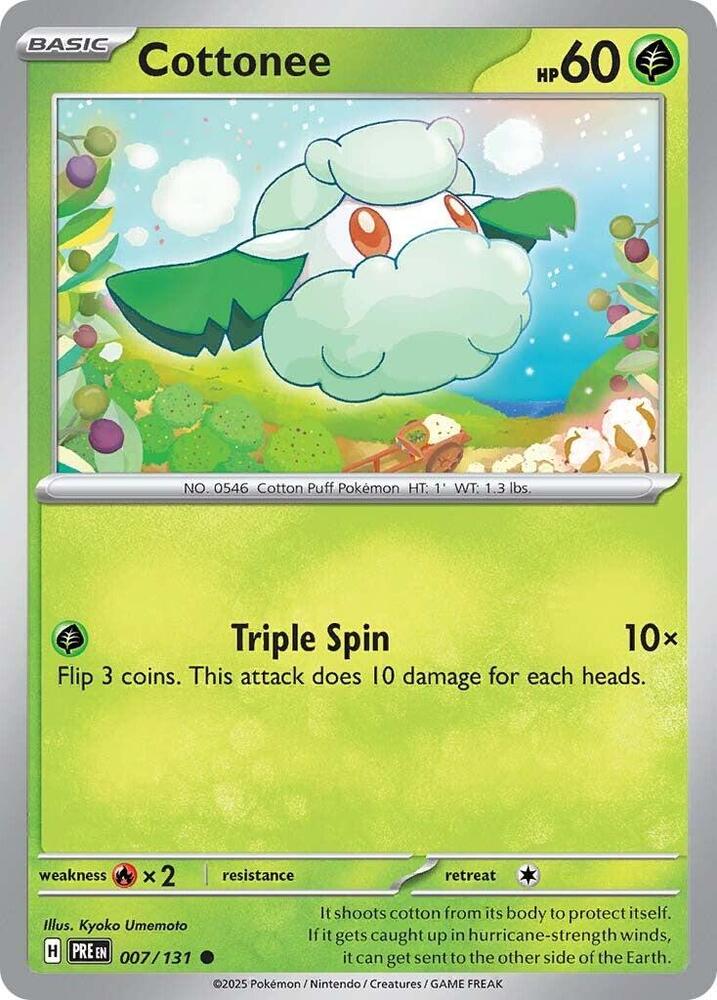 Cottonee (007/131) [Scarlet & Violet: Prismatic Evolutions] | Total Play