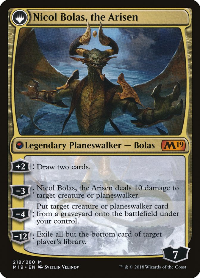 Nicol Bolas, the Ravager // Nicol Bolas, the Arisen [Core Set 2019] | Total Play