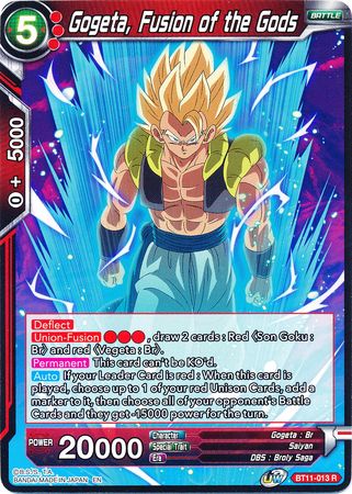 Gogeta, Fusion of the Gods (BT11-013) [Vermilion Bloodline] | Total Play