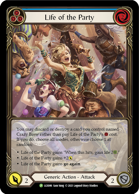 Life of the Party (Blue) [LGS086] (Promo)  Rainbow Foil | Total Play