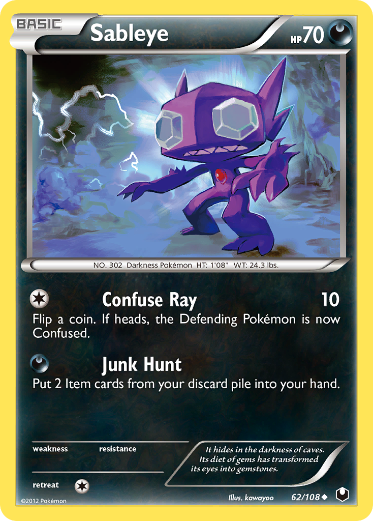 Sableye (62/108) [Black & White: Dark Explorers] | Total Play