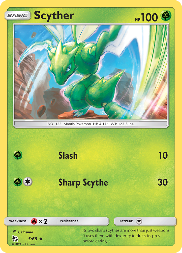Scyther (5/68) [Sun & Moon: Hidden Fates] | Total Play