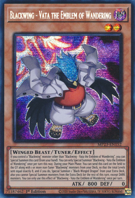 Blackwing - Vata the Emblem of Wandering [MP23-EN152] Prismatic Secret Rare | Total Play