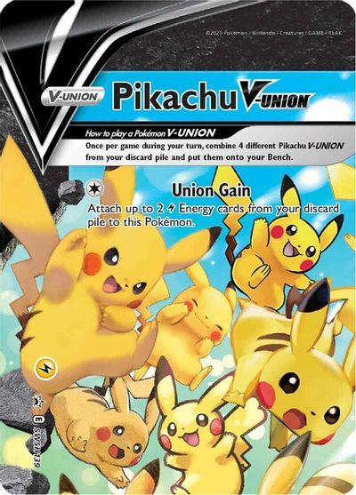 Pikachu V-UNION (SWSH139) (Celebrations) [Sword & Shield: Black Star Promos] | Total Play