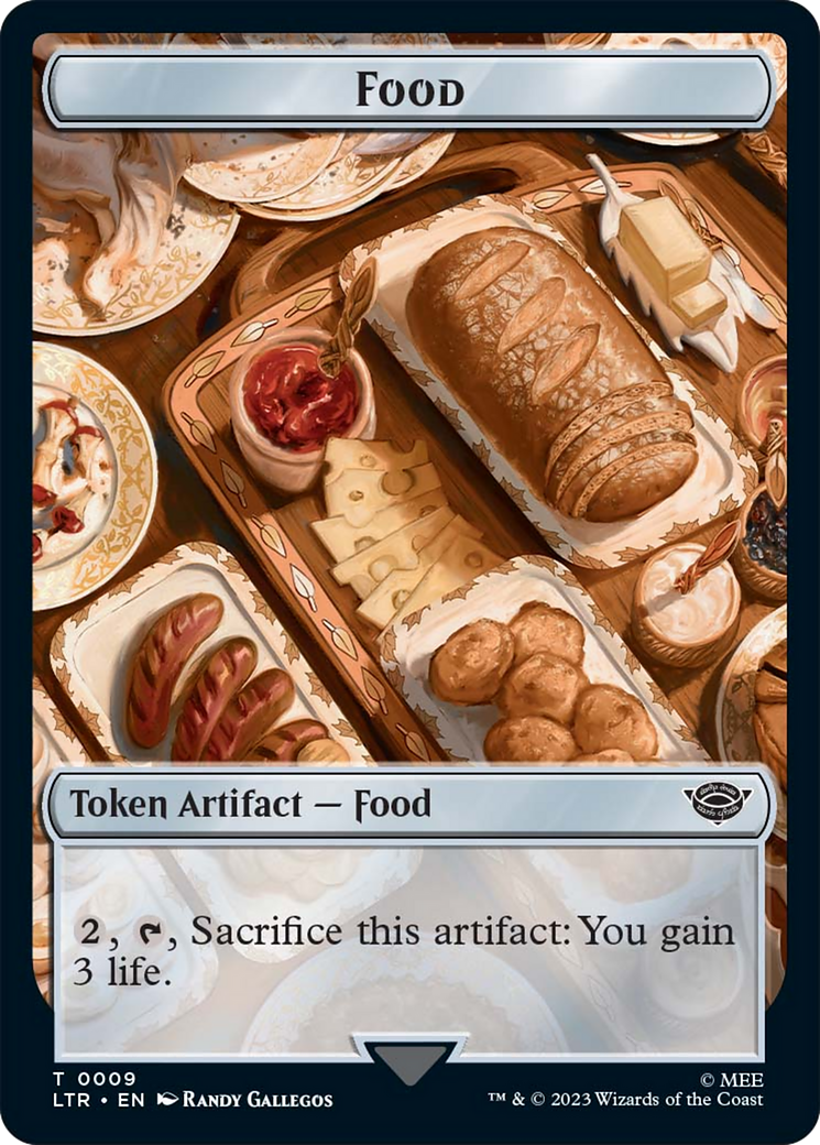 Ballistic Boulder // Food Token (09) Double-Sided Token [The Lord of the Rings: Tales of Middle-Earth Tokens] | Total Play