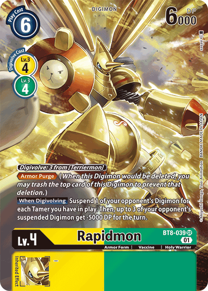 Rapidmon [BT8-039] (Alternate Art) [New Awakening] | Total Play