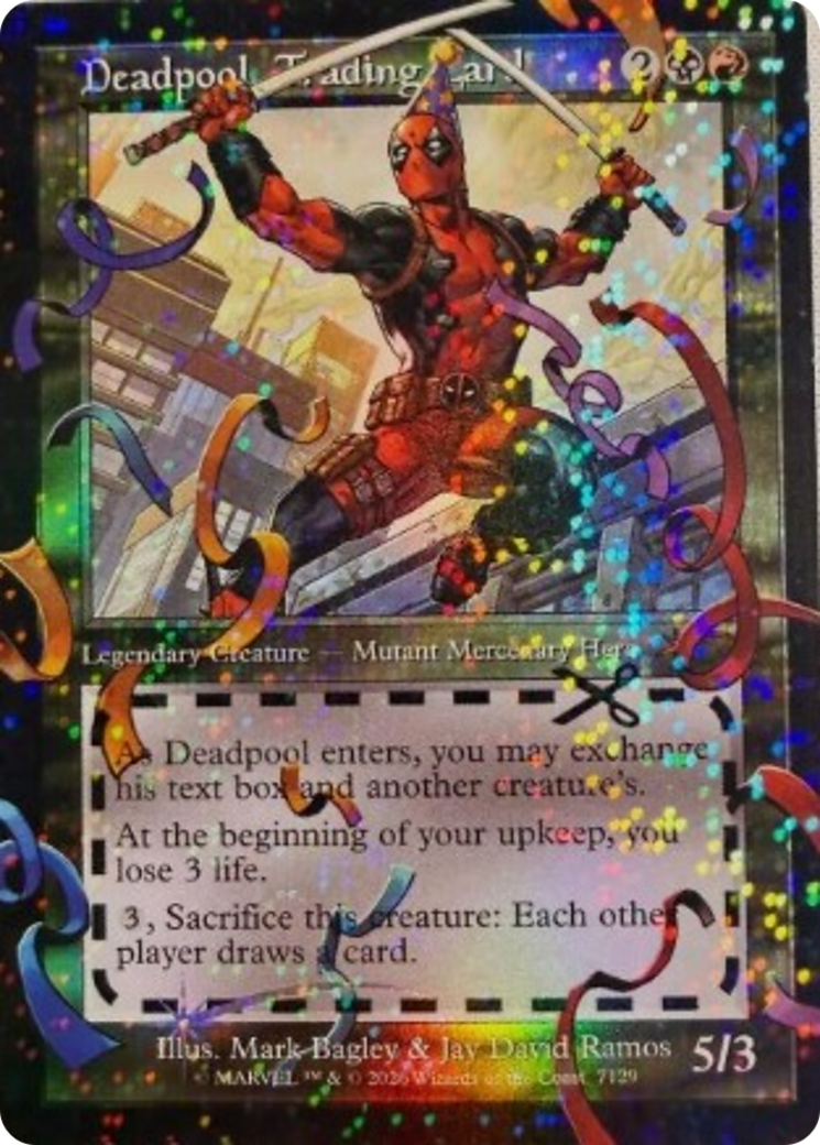 Deadpool, Trading Card (7129) (Pool Party Foil) [Secret Lair Drop Series] | Total Play