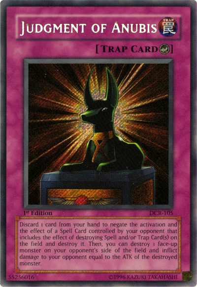 Judgment of Anubis [DCR-105] Secret Rare | Total Play