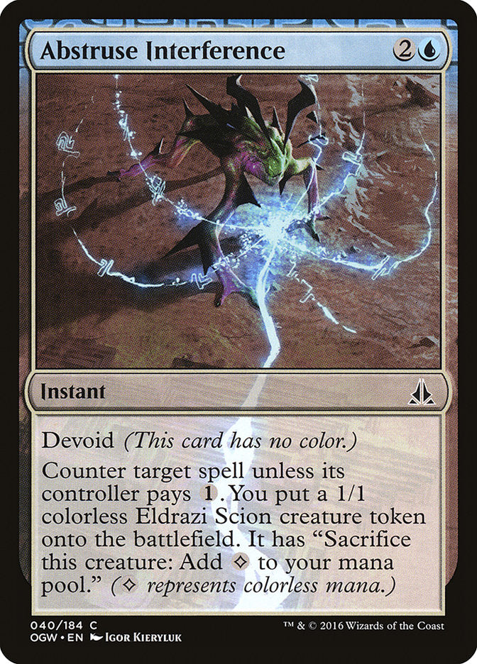 Abstruse Interference [Oath of the Gatewatch] | Total Play