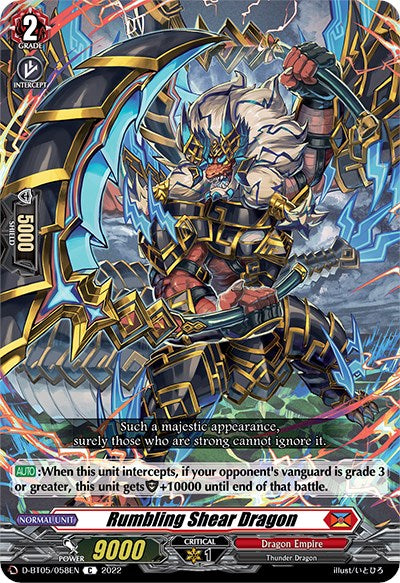 Rumbling Shear Dragon (D-BT05/058EN) [Triumphant Return of the Brave Heroes] | Total Play