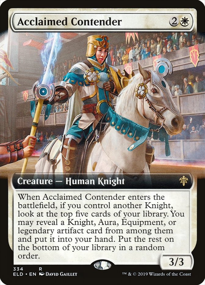 Acclaimed Contender (Extended Art) [Throne of Eldraine] | Total Play