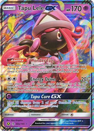 Tapu Lele GX (60a/145) (Alternate card) (Jumbo Card) [Sun & Moon: Guardians Rising] | Total Play