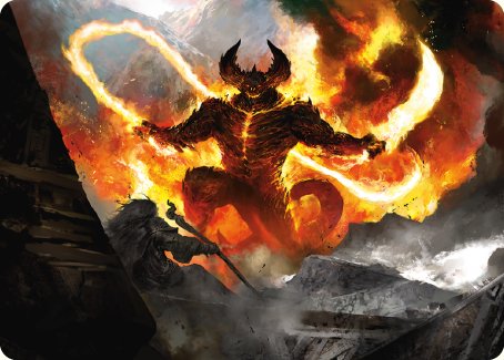 The Balrog, Flame of Udun Art Card [The Lord of the Rings: Tales of Middle-earth Art Series] | Total Play