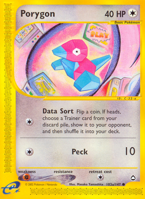Porygon (103a/147) [Aquapolis] | Total Play