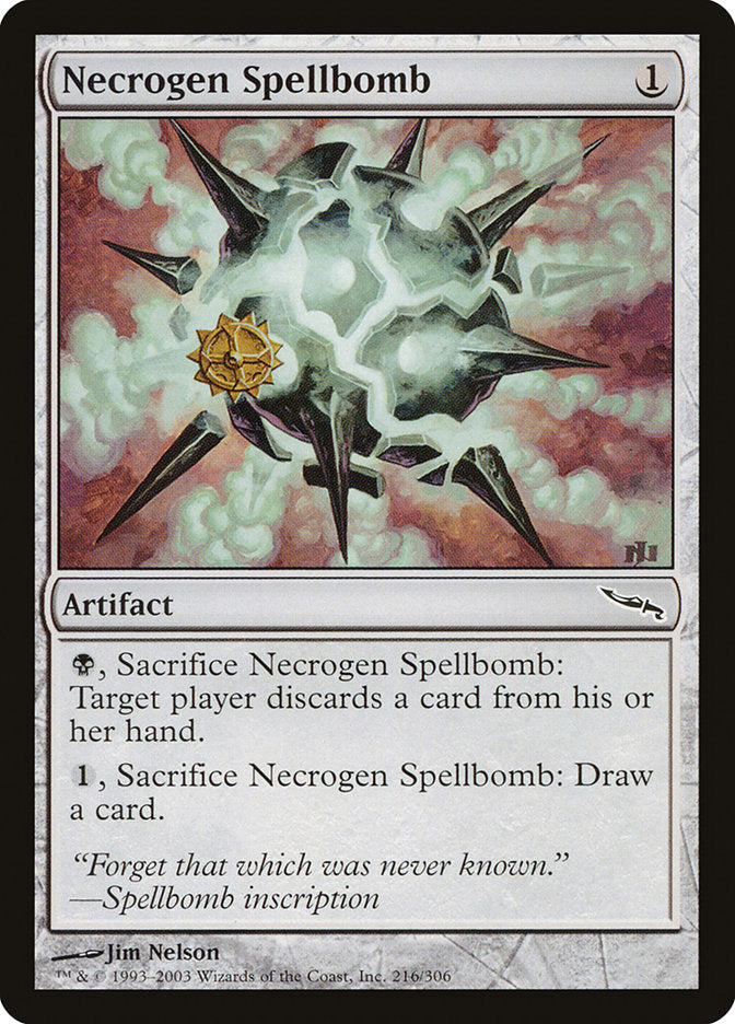 Necrogen Spellbomb [Mirrodin] | Total Play