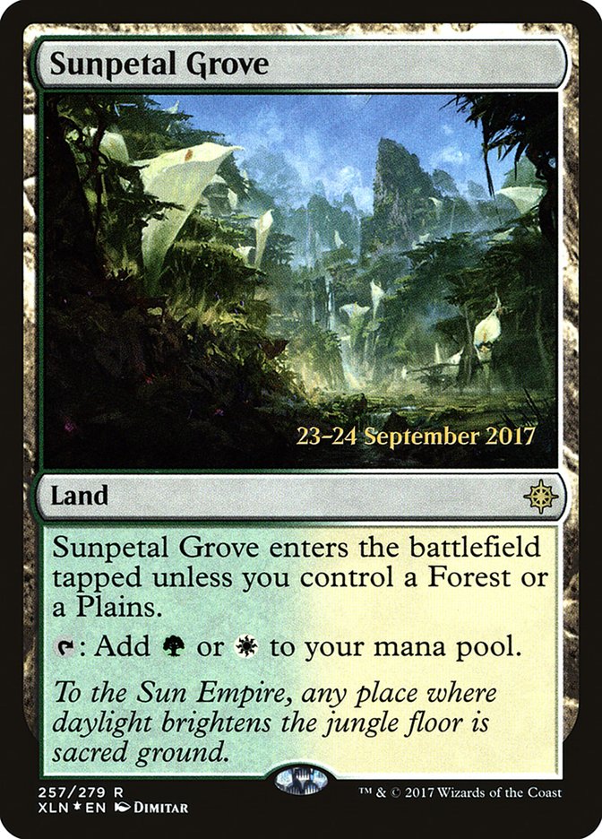 Sunpetal Grove [Ixalan Prerelease Promos] | Total Play
