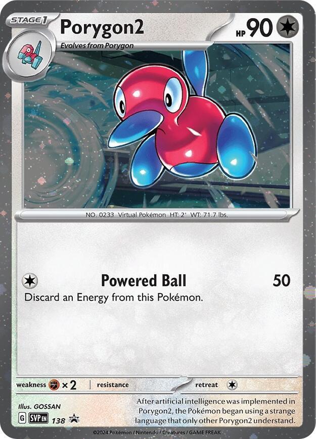 Porygon2 (SVP138) (Cosmos Holo) [Scarlet & Violet Promo Cards] | Total Play