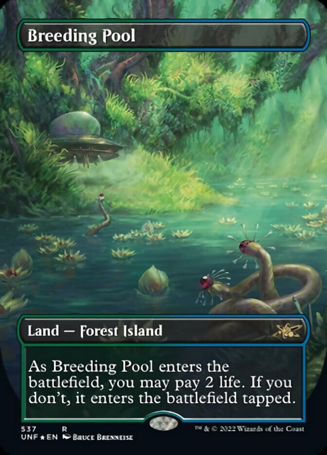 Breeding Pool (Borderless) (Galaxy Foil) [Unfinity] | Total Play