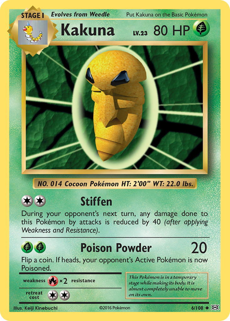 Kakuna (6/108) [XY: Evolutions] | Total Play