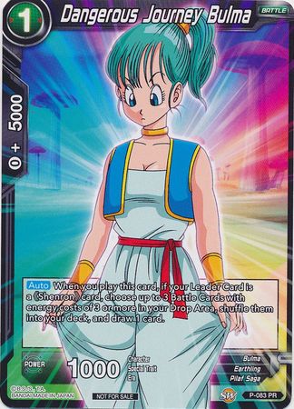 Dangerous Journey Bulma (P-083) [Promotion Cards] | Total Play