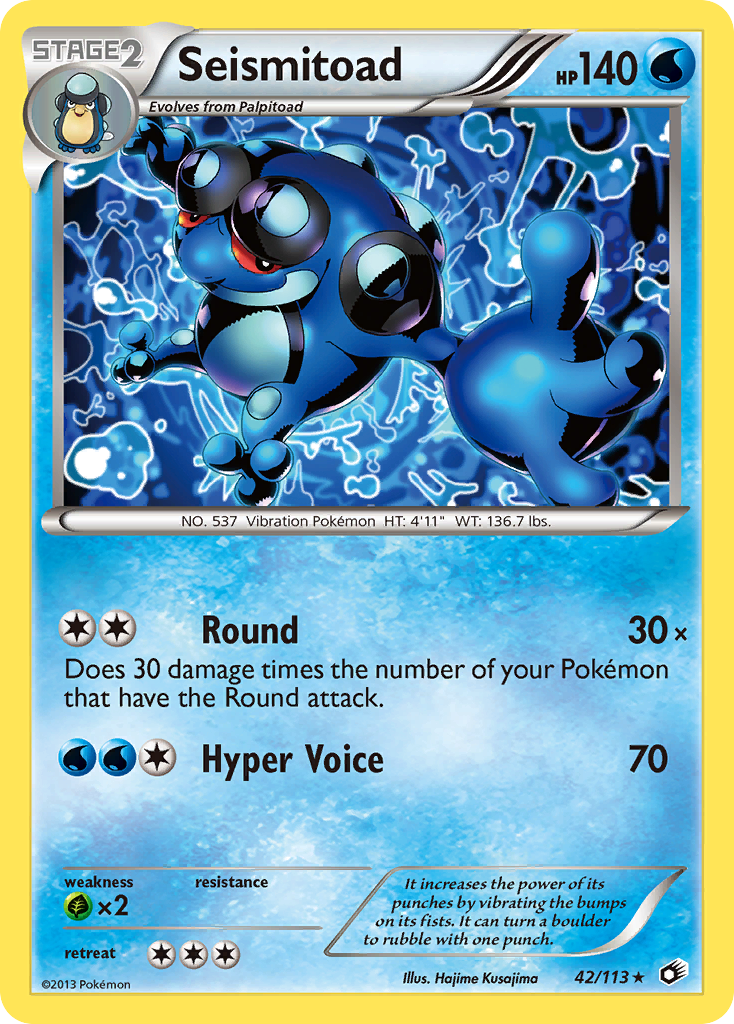 Seismitoad (42/113) [Black & White: Legendary Treasures] | Total Play