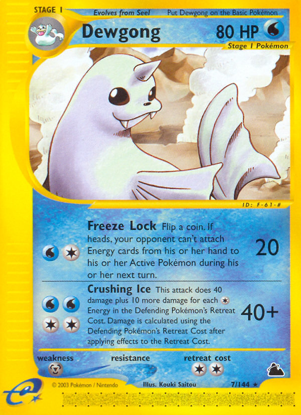Dewgong (7/144) [Skyridge] | Total Play