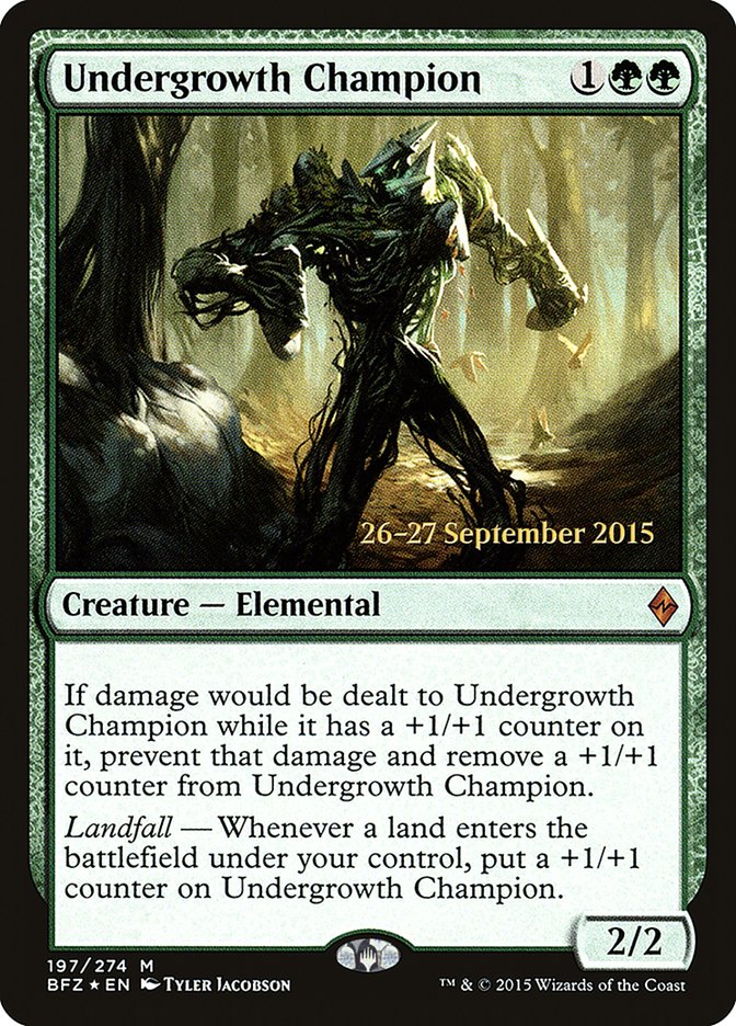 Undergrowth Champion [Battle for Zendikar Prerelease Promos] | Total Play